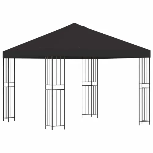 Gazebo 3 x 3 m Antracit Poliester i čelik 190 gsm - Antracit Bez bočnog zida Cijena