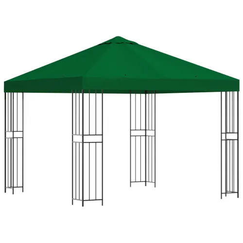 Gazebo 3 x 3 m Zelena Poliester i čelik 190 gsm - Zelena Bez bočnog zida Cijena