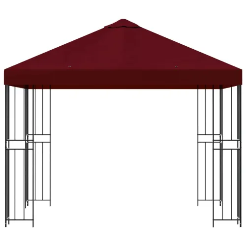 Gazebo 3 x 3 m Tamno crvena Poliester i čelik 190 gsm - Tamno crvena Bez bočnog zida Cijena