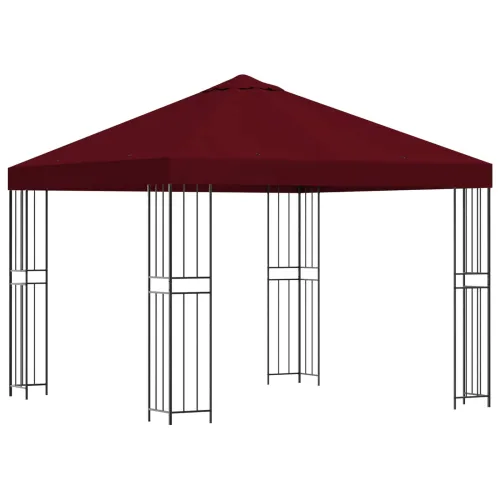Gazebo 3 x 3 m Tamno crvena Poliester i čelik 190 gsm - Tamno crvena Bez bočnog zida Cijena