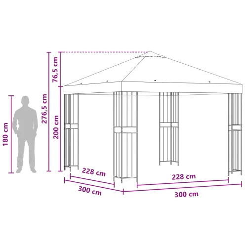 Gazebo 3 x 3 m Tamno crvena Poliester i čelik 190 gsm - Tamno crvena Bez bočnog zida Cijena