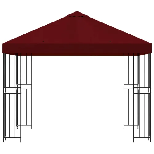Gazebo 3 x 3 m Tamno crvena Poliester i čelik 190 gsm - Tamno crvena Bez bočnog zida Cijena