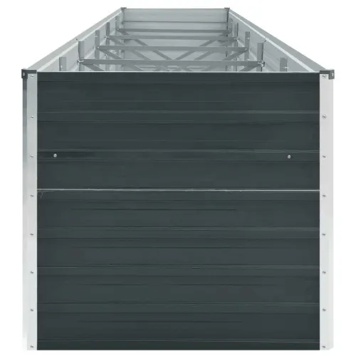 Povišena gredica - Vrtna gredica pocinčani čelik 480x80x77 cm antracit - 480 x 80 x 77 cm Cijena