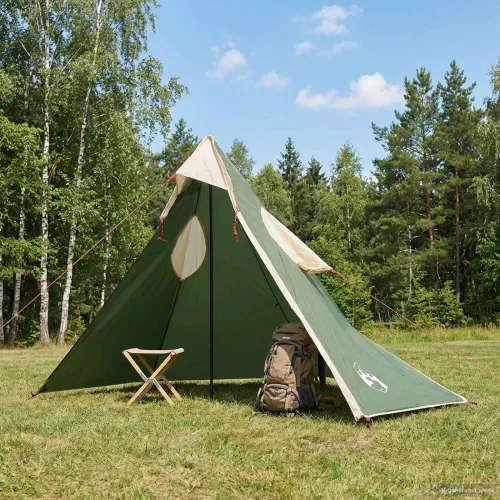 2-u-1 Kišni Pončo s Kapuljačom 262 x 126 x 130 cm Zelena - Zelena Cijena