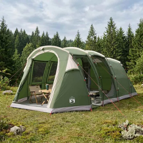 Tunelski šator 505 x 330 x 204 cm Zelena - Zelena Cijena