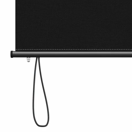 Rolo zavjesa Crna 160 x 250 cm Tkanina i aluminij - Crna 160 x 250 cm Cijena