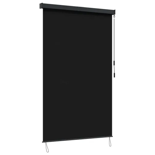 Rolo zavjesa Crna 160 x 250 cm Tkanina i aluminij - Crna 160 x 250 cm Cijena