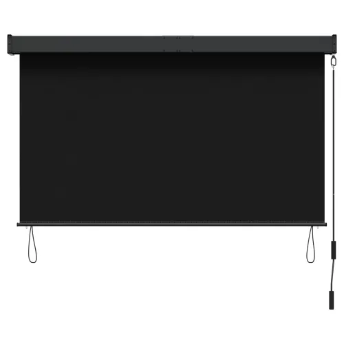 Rolo zavjesa Crna 160 x 250 cm Tkanina i aluminij - Crna 160 x 250 cm Cijena