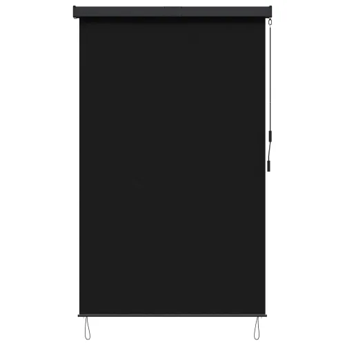 Rolo zavjesa Crna 160 x 250 cm Tkanina i aluminij - Crna 160 x 250 cm Cijena