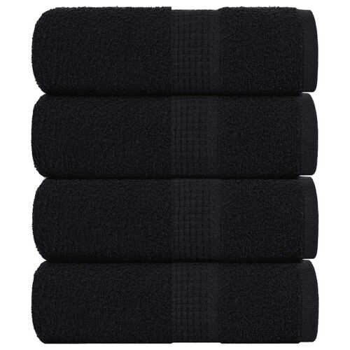Ručnici za goste FROGN 4 kom. Crni 30x50 cm 360 g/m² - Crna 30 x 50 cm 4 Crna Cijena
