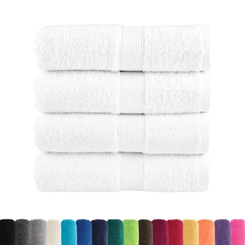 Premium ručnici za goste SOLUND 4 kom. Bijeli 30x50 cm 600 g/m² - Bijela 30 x 50 cm 4 Cijena