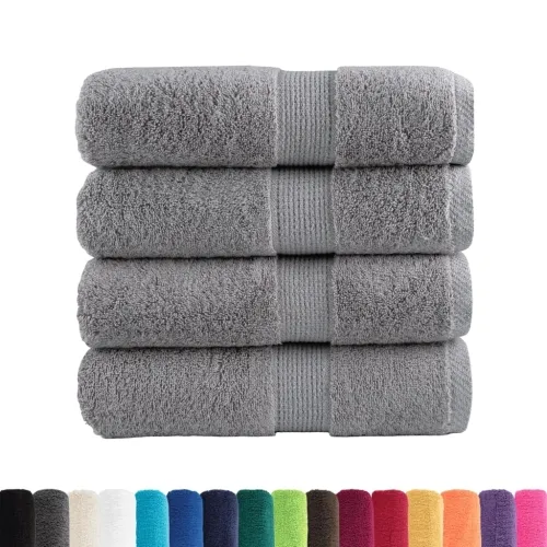 Premium ručnici za pranje SOLUND 4 kom. sive 30x30 cm 600 g/m² - Siva 30 x 30 cm 4 Cijena