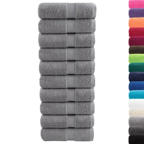 Premium ručnici za pranje SOLUND 10 kom. sive 30x30 cm 600 g/m² - Siva 30 x 30 cm 10 Cijena