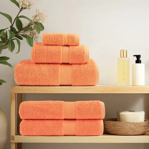 Premium ručnici za goste SOLUND 10 kom. narančaste boje 30x50 cm 600 g/m² - Narančasta 30 x 50 cm 10 Cijena