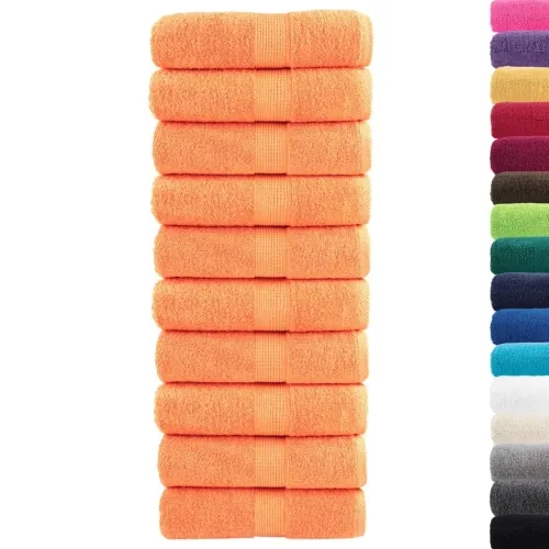 Premium ručnici za goste SOLUND 10 kom. narančaste boje 30x50 cm 600 g/m² - Narančasta 30 x 50 cm 10 Cijena