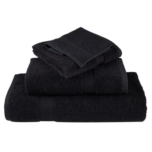Premium ručnici za pranje SOLUND 4 kom. crni 30x30 cm 600 g/m² - Crna 30 x 30 cm 4 Cijena