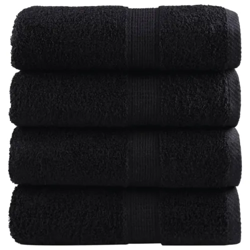 Premium ručnici za pranje SOLUND 4 kom. crni 30x30 cm 600 g/m² - Crna 30 x 30 cm 4 Cijena