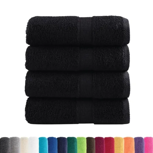 Premium ručnici za pranje SOLUND 4 kom. crni 30x30 cm 600 g/m² - Crna 30 x 30 cm 4 Cijena