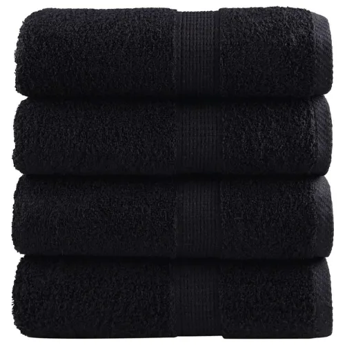 Premium ručnici za goste SOLUND 4 kom. crni 30x50 cm 600 g/m² - Crna 30 x 50 cm 4 Cijena