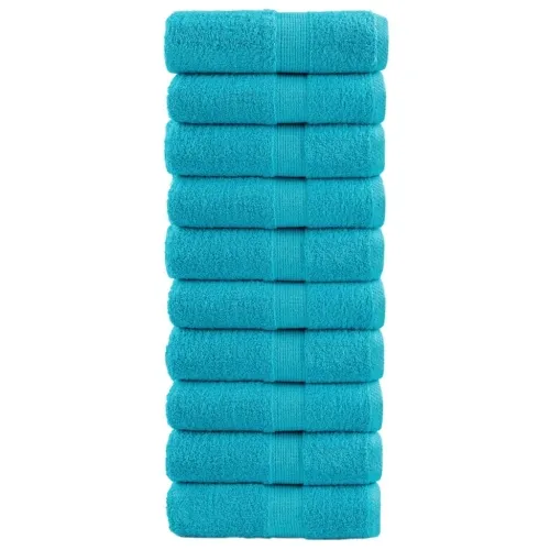 Premium ručnici za goste SOLUND 10 kom. tirkizne boje 30x50 cm 600 g/m² - Tirkizna 30 x 50 cm 10 Cijena
