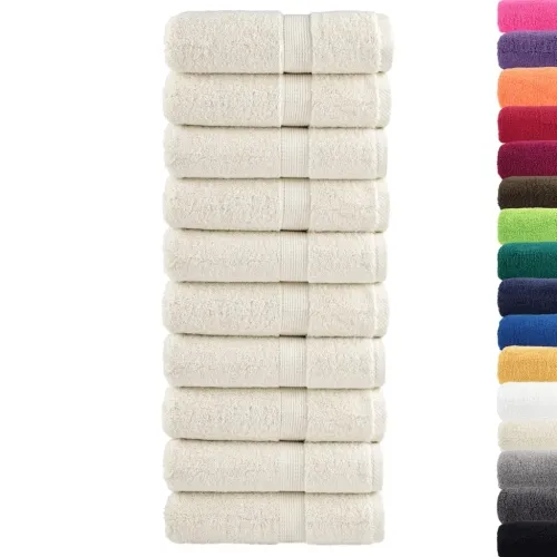 Premium ručnici za goste SOLUND 10 kom. krem boje 30x50 cm 600 g/m² - Krema 30 x 50 cm 10 Cijena