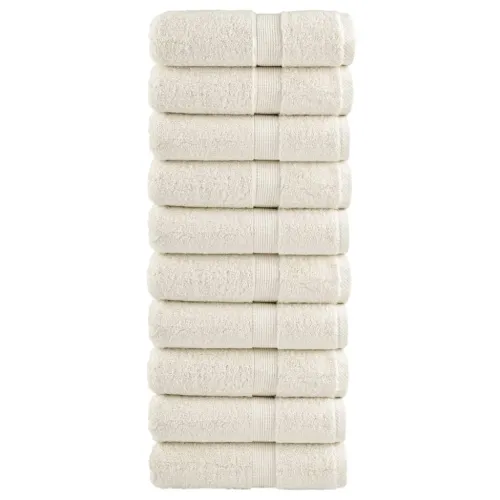 Premium ručnici za goste SOLUND 10 kom. krem boje 30x50 cm 600 g/m² - Krema 30 x 50 cm 10 Cijena