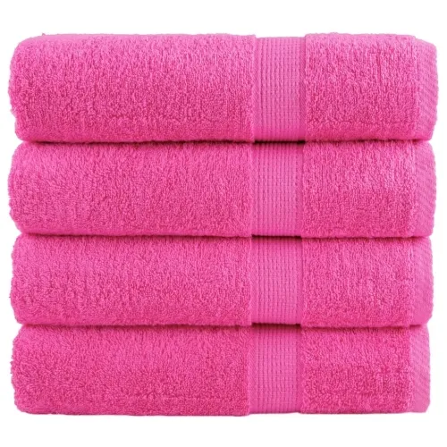 Premium ručnici za ruke SOLUND 4 kom. ružičasti 50x100 cm 600 g/m² - Ružičasta 50 x 100 cm 4 Cijena