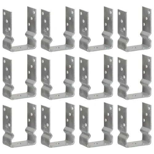 Sidra za ogradu 12 kom srebrne 10x6x15 cm pocinčani čelik - 10 x 6 x 15 cm 12 Cijena
