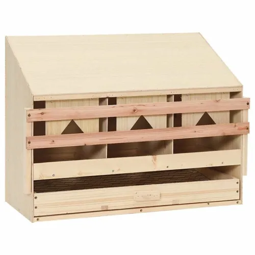 Gnijezdo za nesilice s 3 odjeljka 72x33x54 cm masivna borovina - 72 x 33 x 54 cm Cijena