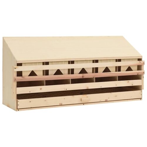 Gnijezdo za nesilice s 5 odjeljaka 117x33x54cm masivna borovina - 117 x 33 x 54 cm 117 x 33 x 54 cm Cijena