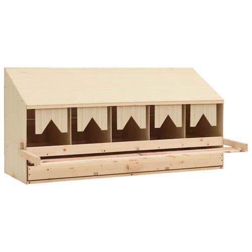 Gnijezdo za nesilice s 5 odjeljaka 117x33x54cm masivna borovina - 117 x 33 x 54 cm 117 x 33 x 54 cm Cijena