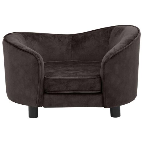 Sofa za pse smeđa 69 x 49 x 40 cm plišana - Smeđa Smeđa Cijena