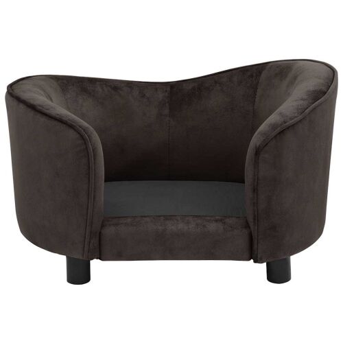 Sofa za pse smeđa 69 x 49 x 40 cm plišana - Smeđa Smeđa Cijena