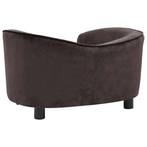 Sofa za pse smeđa 69 x 49 x 40 cm plišana - Smeđa Smeđa Cijena
