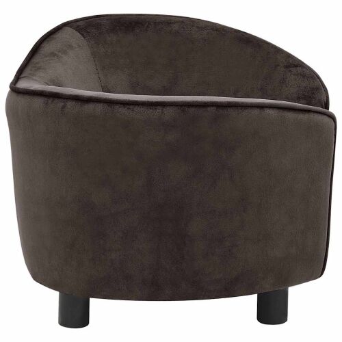 Sofa za pse smeđa 69 x 49 x 40 cm plišana - Smeđa Smeđa Cijena