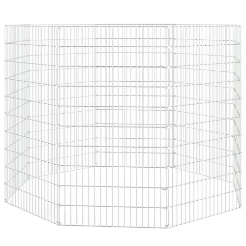 Ograđeni prostor za životinje slobodnog uzgoja s 8 panela, 54 x 100 cm, pocinčano željezo - 54 x 100 cm 8 panela Cijena