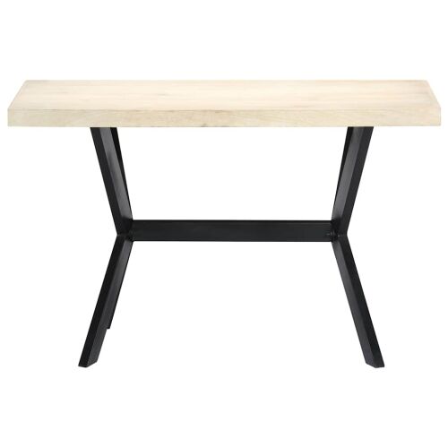 Blagovaonski stol bijeli 120x60x75 cm od masivnog drva manga - Bijela 120 x 60 x 75 cm 1 Cijena