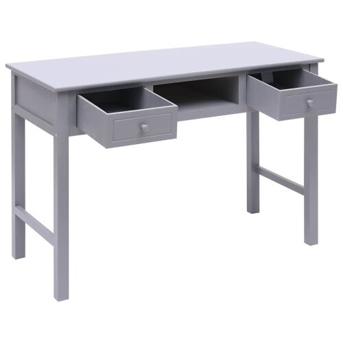 Pisaći stol sivi 110 x 45 x 76 cm drveni - Siva Siva Cijena