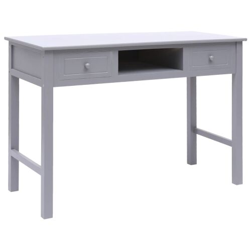 Pisaći stol sivi 110 x 45 x 76 cm drveni - Siva Siva Cijena