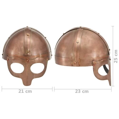 Antikna replika vikinške kacige za LARP bakrena čelična - model 17 Model 17 Cijena