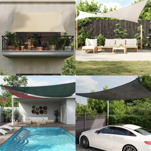 Jedro za zaštitu od sunca 160 g/m² tamnozeleno 5 x 8 m HDPE - Tamnozelena 5 x 8 m Cijena