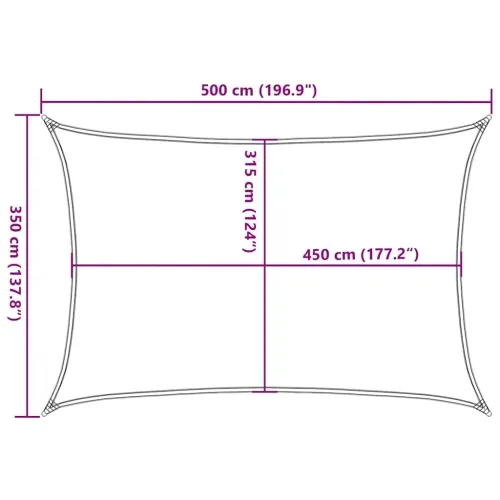 Jedro za zaštitu od sunca 160 g/m² terakota plavo 3,5 x 5m HDPE - Plava 3.5 x 5 m Cijena