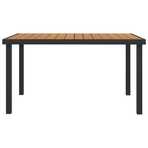 Vrtni stol smeđi 140 x 90 x 74 cm aluminij i WPC - Smeđa 1 Smeđa Cijena