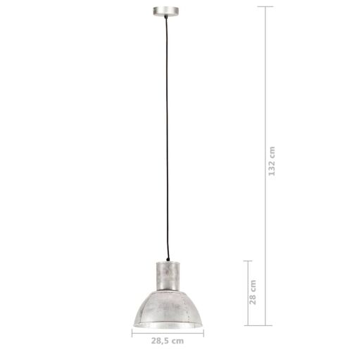 Viseća svjetiljka 25 W srebrna okrugla 28,5 cm E27 - Srebrno Ø 28.5 cm 1 1 Cijena