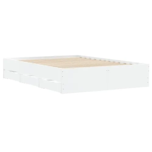 Okvir kreveta s ladicama bez madraca bijeli 135x190 cm - Bijela 135 x 190 cm Cijena
