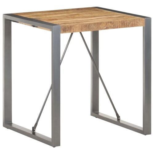 Blagovaonski stol 70 x 70 x 75 cm od masivnog grubog drva manga - Siva 70 x 70 x 75 cm 1 Grubo masivno drvo manga Cijena