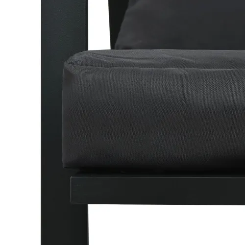 5-dijelna vrtna garnitura od aluminija s jastucima tamnosiva Cijena