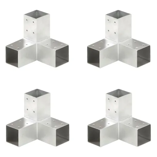 Spojnici za stupove u Y-obliku 4 kom pocinčani metal 71 x 71 mm - 71 x 71 mm 4 Oblik slova Y Cijena