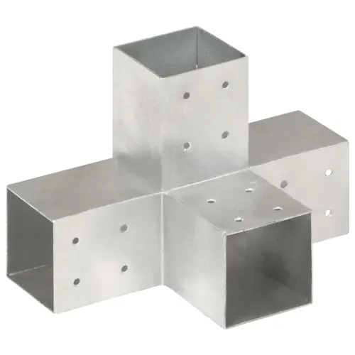 Spojnici za stupove u X-obliku 4 kom pocinčani metal 81 x 81 mm - 81 x 81 mm 4 Oblik slova X Cijena