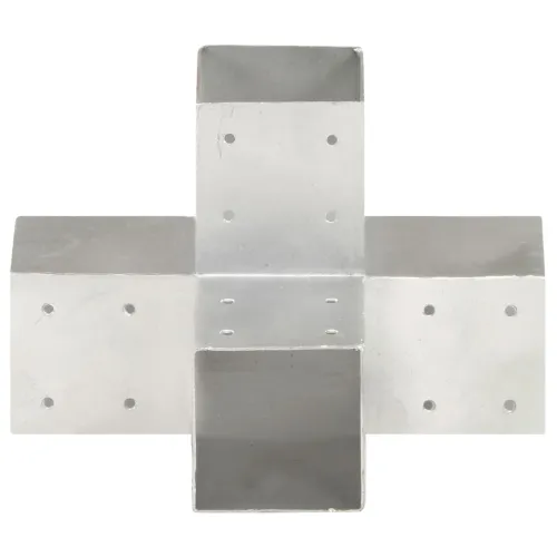 Spojnik za stupove u X-obliku od pocinčanog metala 91 x 91 mm - 91 x 91 mm 1 Oblik slova X Cijena
